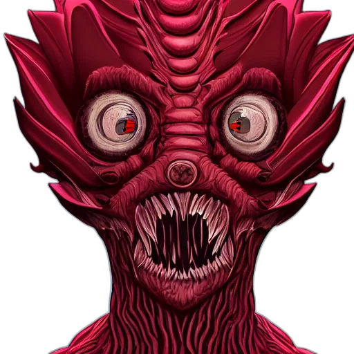 mask, creature, face, dragon transparent PNG cut-out
