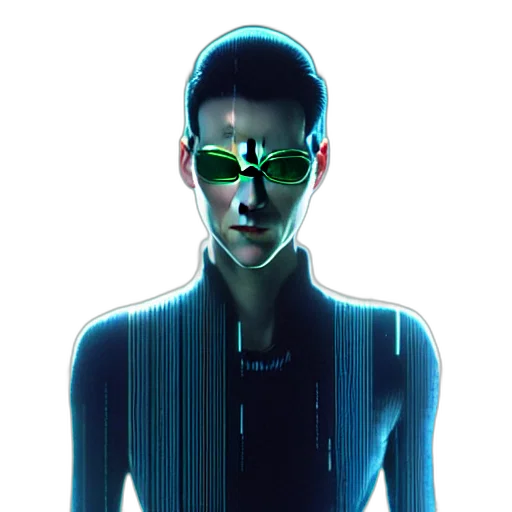 robot, mask, face, jacket transparent PNG cut-out