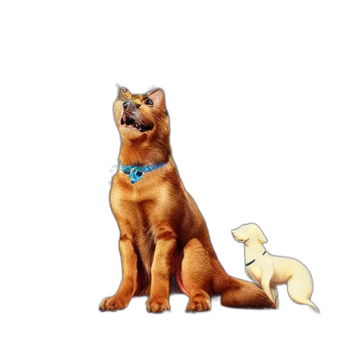 staff, animal, creature, 3d render transparent PNG cut-out