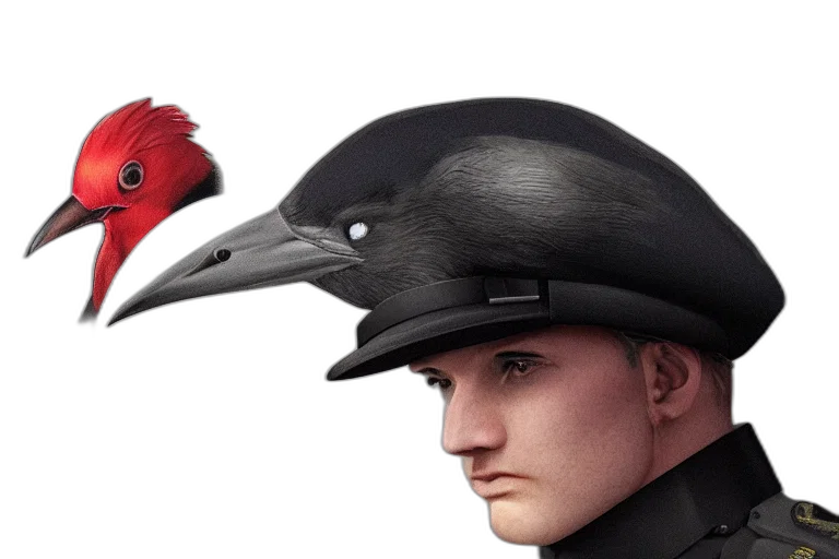 hat, crown, mask, staff transparent PNG cut-out