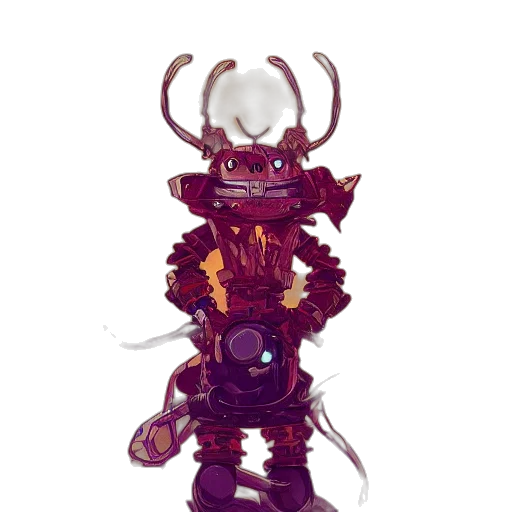 robot, creature, staff, jewelry transparent PNG cut-out