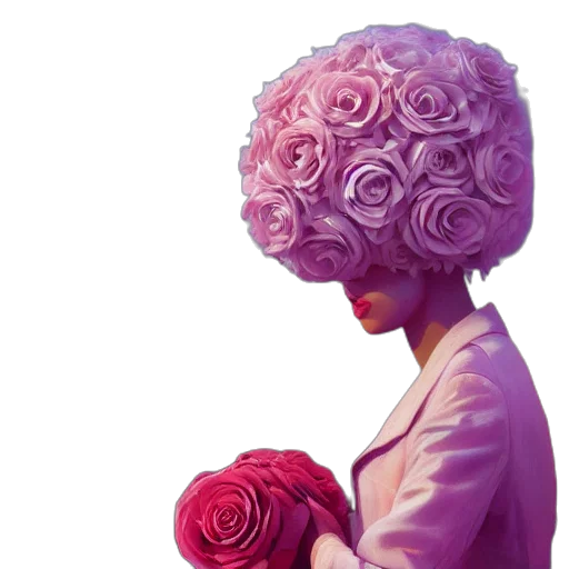 hat, crown, flower, dress transparent PNG cut-out