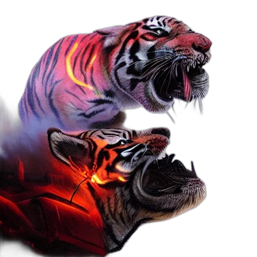 animal, creature, mask, photorealistic transparent PNG cut-out