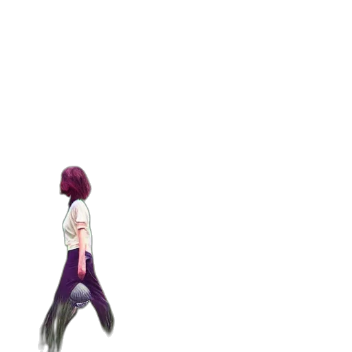 dress, weapon, creature, hair transparent PNG cut-out