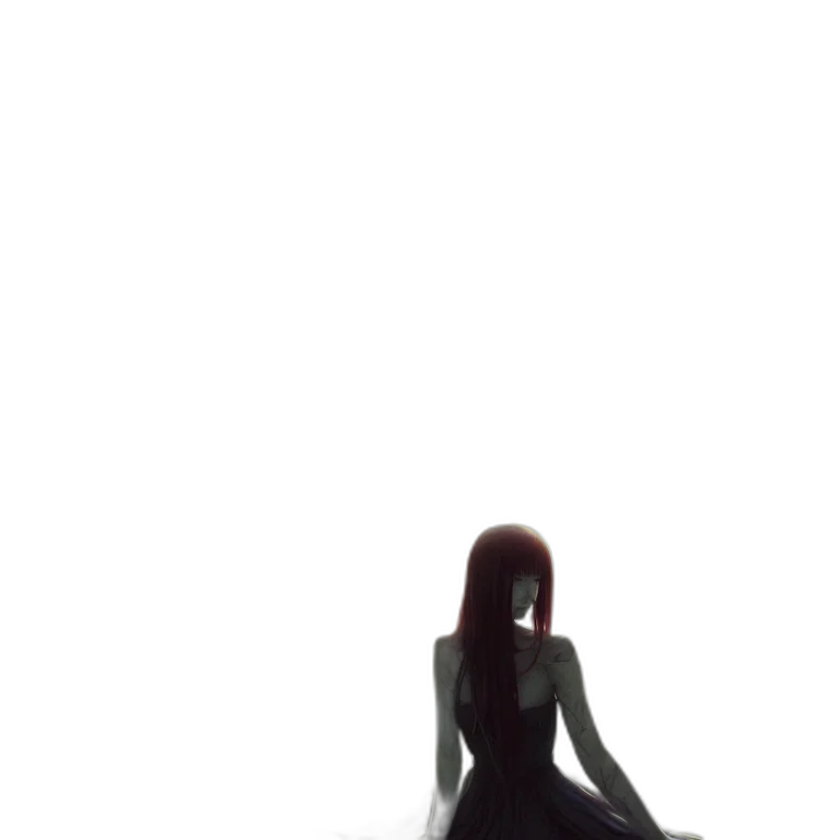 dress, creature, robot, hair transparent PNG cut-out