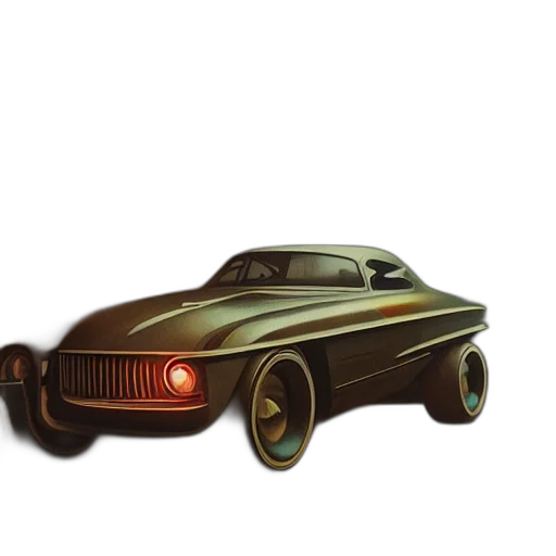 car, concept art, 3d render, photorealistic transparent PNG cut-out