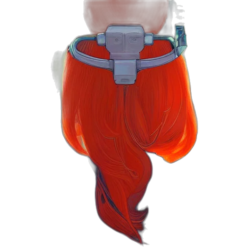 hair, crown, dress, staff transparent PNG cut-out