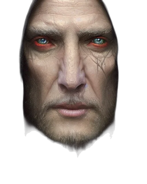 face, mask, jacket, creature transparent PNG cut-out