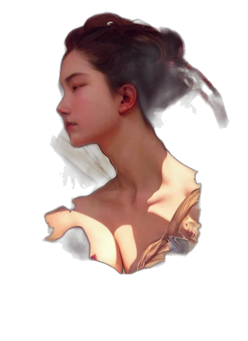 face, dress, crown, mask transparent PNG cut-out