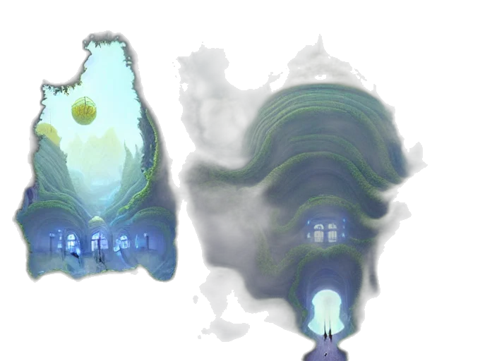 mask, crown, creature, concept art transparent PNG cut-out