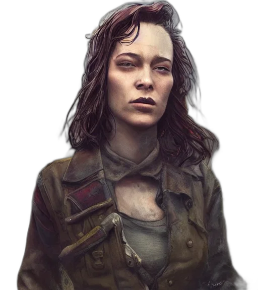 jacket, face, weapon, concept art transparent PNG cut-out
