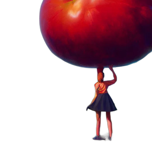 food, dress, concept art, 3d render transparent PNG cut-out