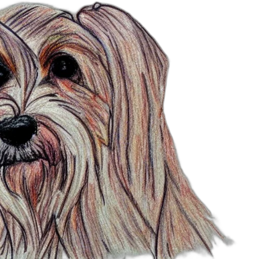 animal, photorealistic, watercolor, pencil sketch transparent PNG cut-out
