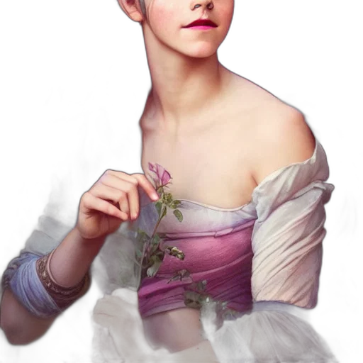 dress, face, crown, photorealistic transparent PNG cut-out