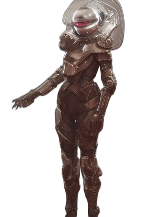 robot, staff, creature, mask transparent PNG cut-out