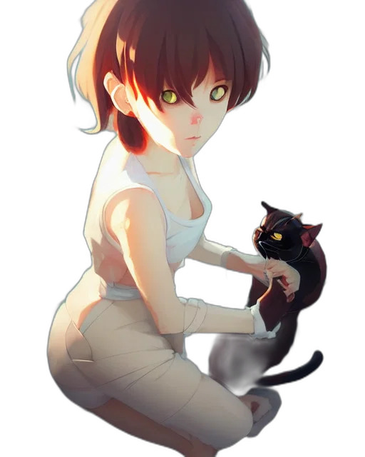 creature, animal, anime, pixel art transparent PNG cut-out