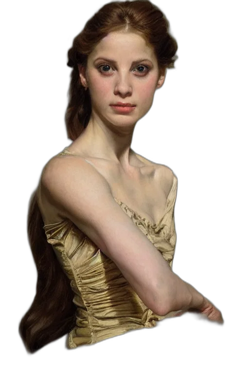 dress, jewelry, crown, face transparent PNG cut-out