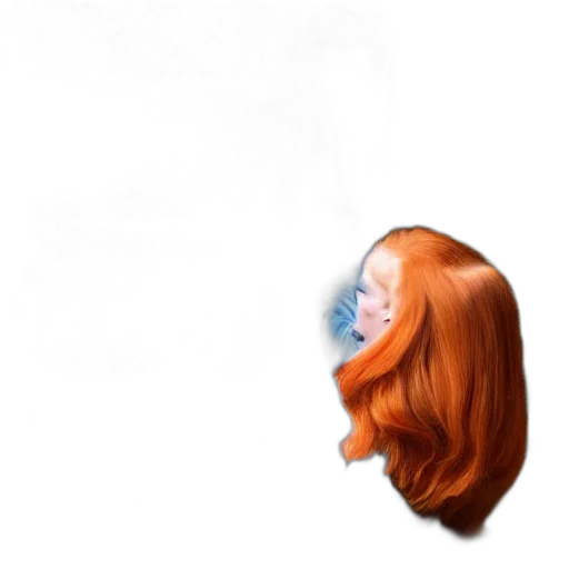 hair, face, mask, crown transparent PNG cut-out