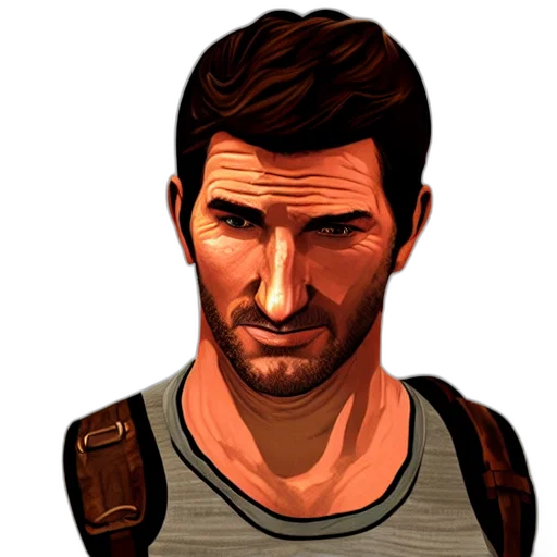 face, jacket, concept art, comic book art transparent PNG cut-out