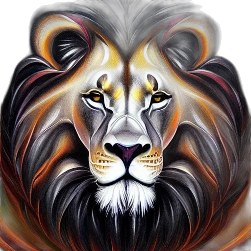 animal, crown, face, photorealistic transparent PNG cut-out