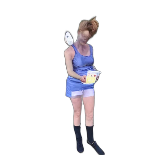 mask, hat, dress, staff transparent PNG cut-out