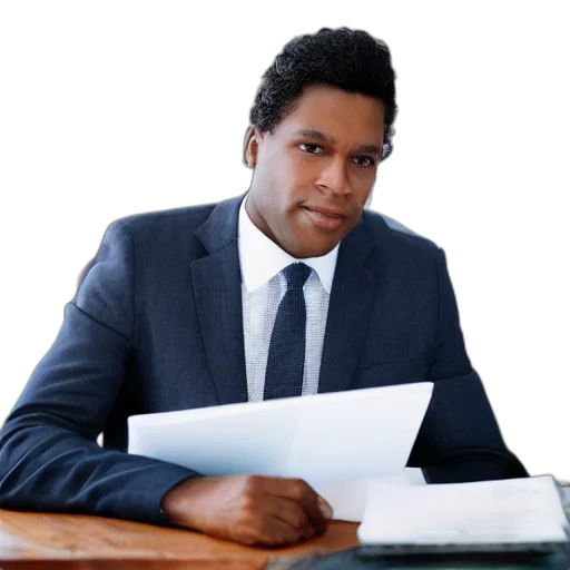 staff, face, jacket, photorealistic transparent PNG cut-out