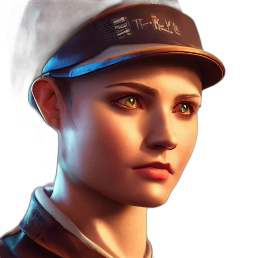 hat, face, robot, staff transparent PNG cut-out