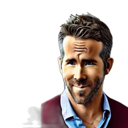 face, photorealistic, cartoon, watercolor transparent PNG cut-out