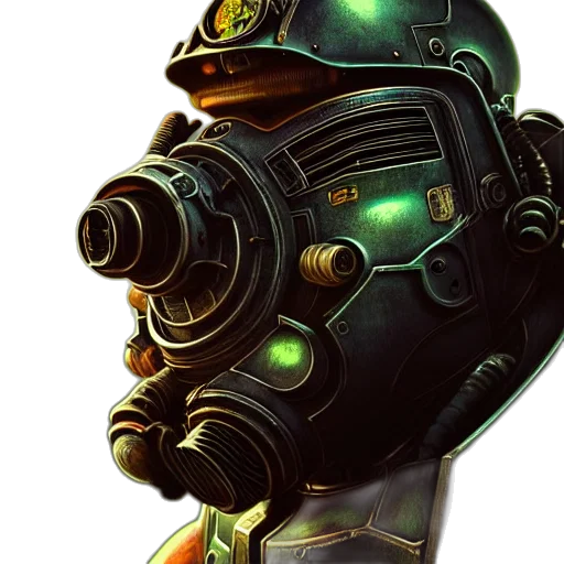 robot, mask, face, weapon transparent PNG cut-out