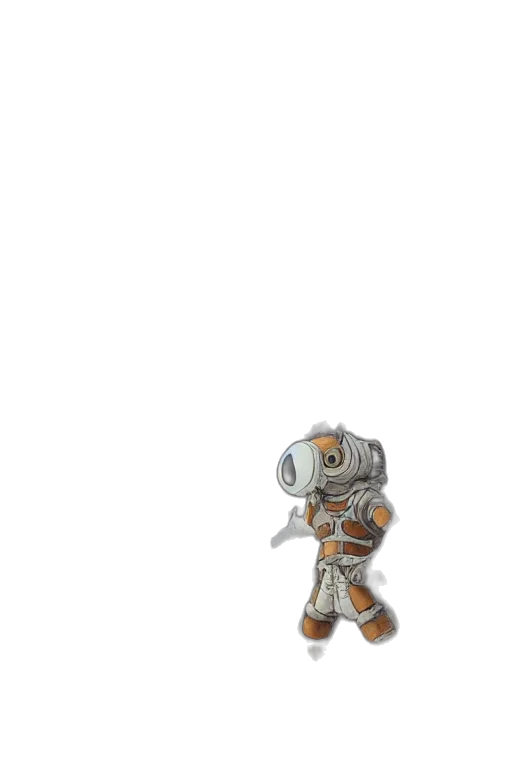 robot, staff, creature, weapon transparent PNG cut-out