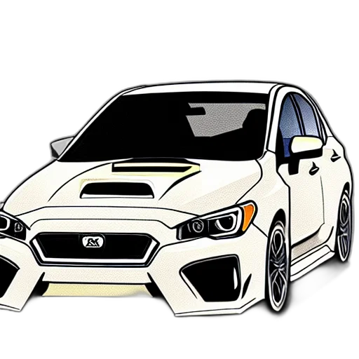 car, cartoon, 3d render, concept art transparent PNG cut-out