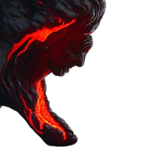 hair, dragon, face, creature transparent PNG cut-out