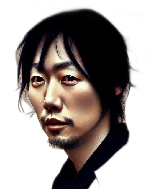 face, staff, photorealistic, comic book art transparent PNG cut-out