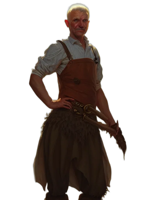 staff, dress, weapon, face transparent PNG cut-out