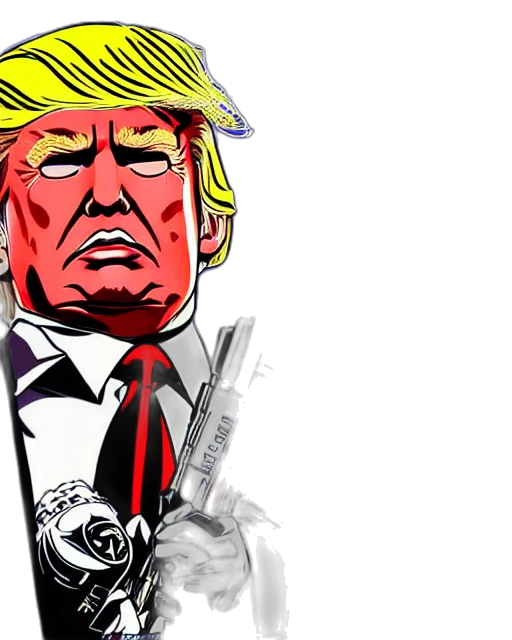 comic book art, cartoon, concept art, donald transparent PNG cut-out