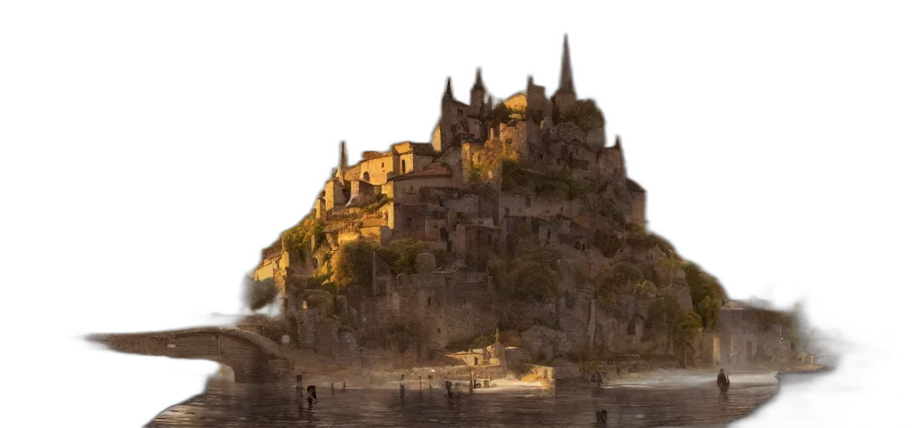 building, crown, dragon, concept art transparent PNG cut-out