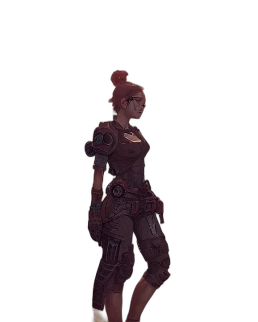 staff, weapon, robot, dress transparent PNG cut-out