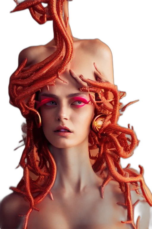 hair, crown, creature, face transparent PNG cut-out