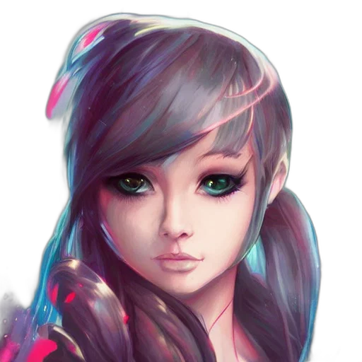 face, robot, fantasy art, anime transparent PNG cut-out