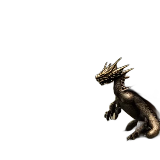 dragon, creature, animal, hair transparent PNG cut-out