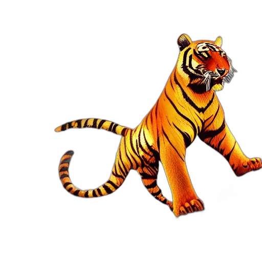 animal, 3d render, concept art, pixel art transparent PNG cut-out