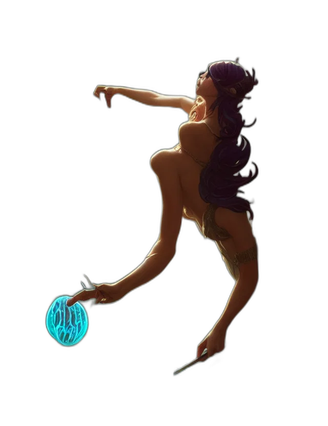 staff, concept art, fantasy art, comic book art transparent PNG cut-out