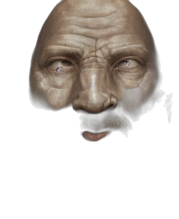 face, mask, creature, staff transparent PNG cut-out