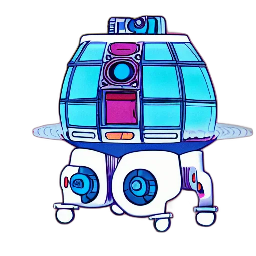 robot, staff, hat, dress transparent PNG cut-out