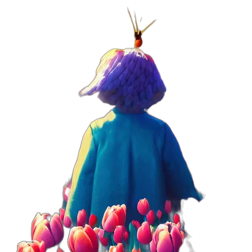 crown, hat, flower, jacket transparent PNG cut-out