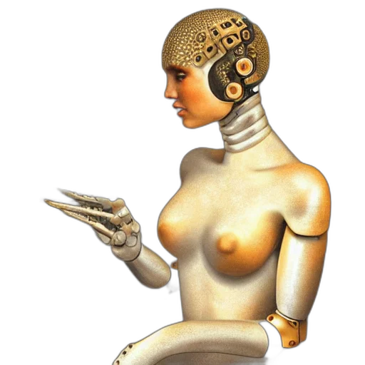 robot, jewelry, dress, mask transparent PNG cut-out