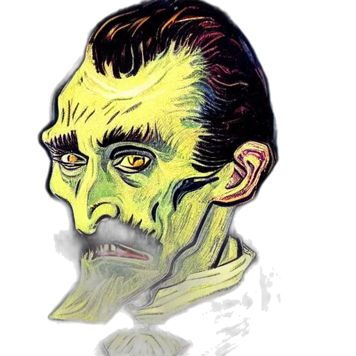 face, mask, comic book art, concept art transparent PNG cut-out