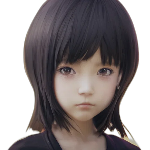 face, robot, creature, hair transparent PNG cut-out