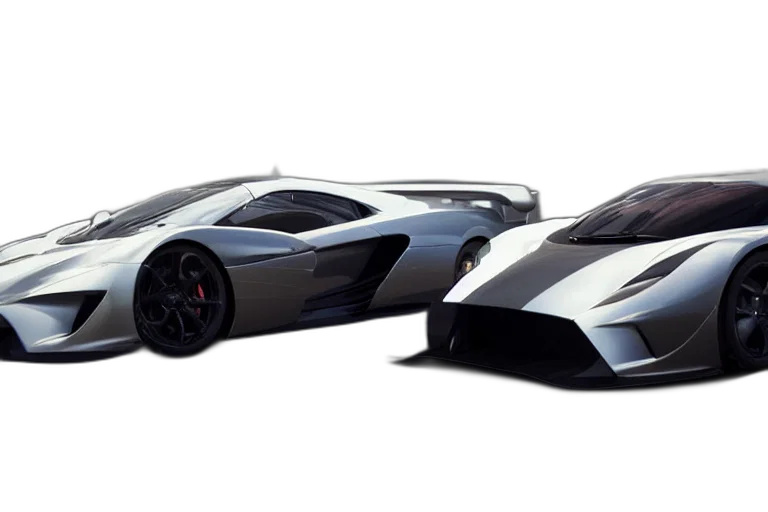 car, 3d render, concept art, photorealistic transparent PNG cut-out
