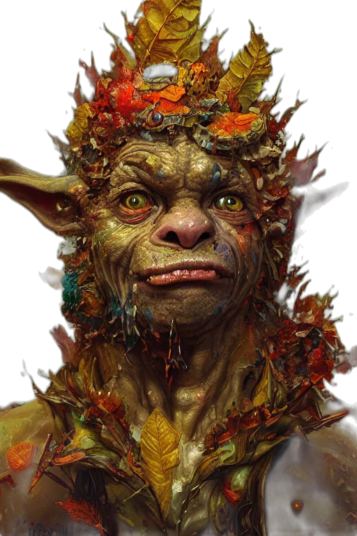 face, mask, creature, staff transparent PNG cut-out